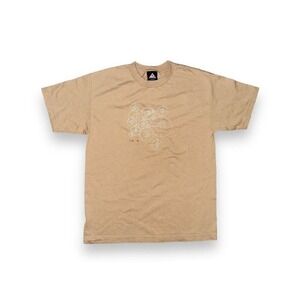 C5 K2 Graphic T Shirt Top‎ Size Medium Skiing Snowboarding Tan Beige